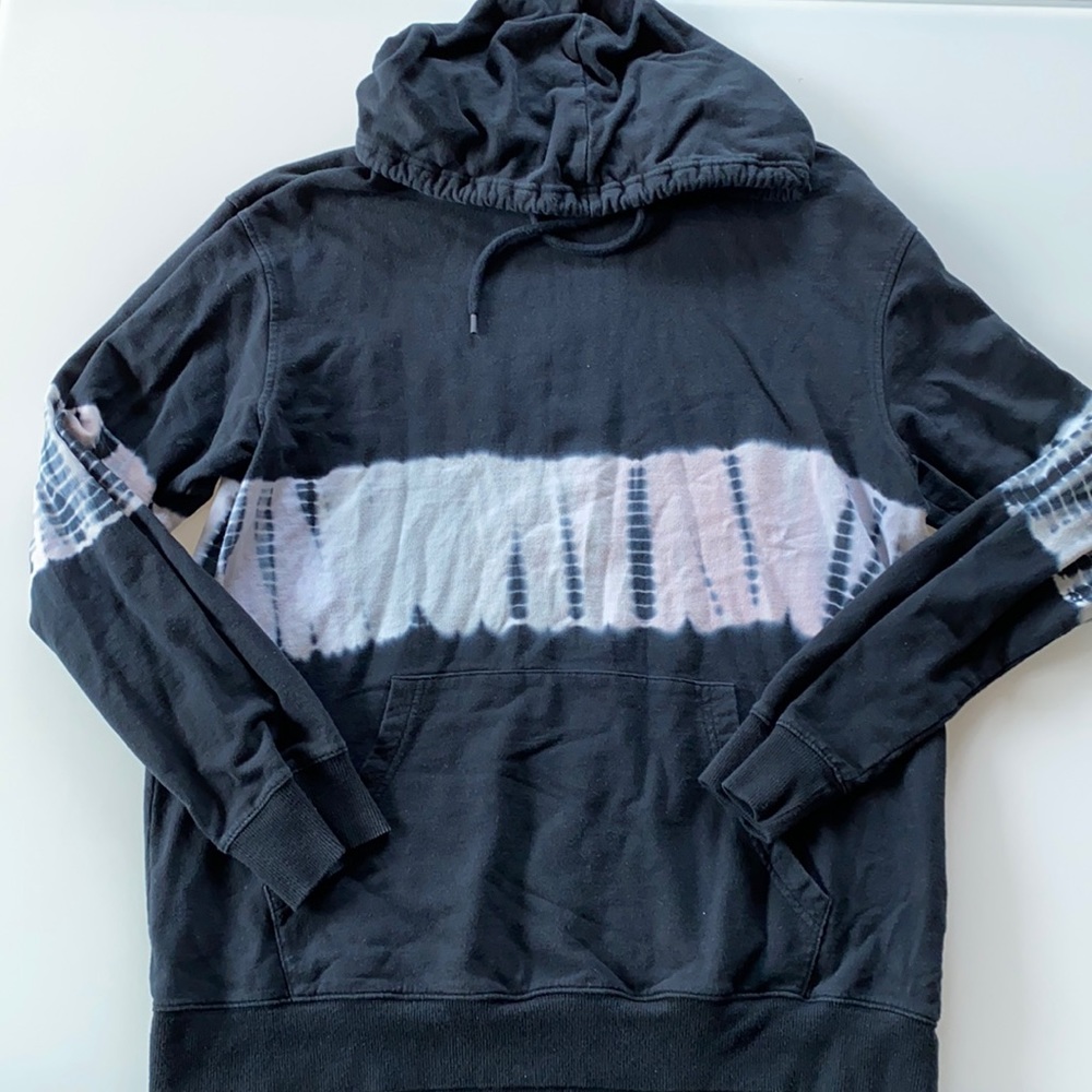 Long Sleeve Hoodie with Tie-dye Accent (Size M)